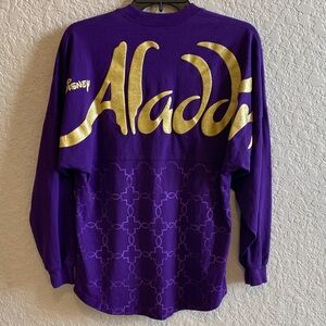 Authentic Disney Collection Broadway Aladdin Purple/Gold Graphic Top Spirit Wear